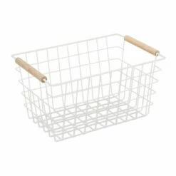 1x Panier Fil De Fer Poignées Bois Noir 25 1x Panier Fil De Fer Poignées Bois Noir -Home24 Soldes 003ce93e8cc54bc4b8f4db2af286a725
