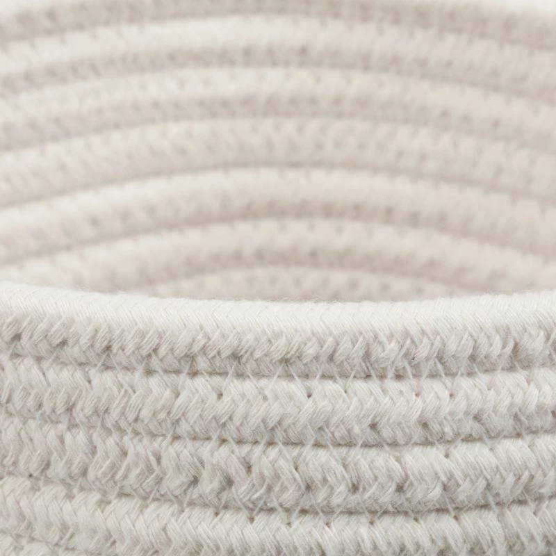 Panier Rangement Coton Bicolore 5 Panier Rangement Coton Bicolore – Image 3