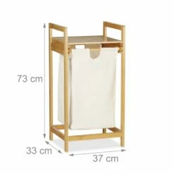 Panier à Linge Bambou Sac à Linge 30 L -Home24 Soldes 01d3c8e3c1cc47179f059ca0b26f7481