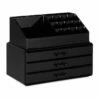 1x Organiseur Maquillage 3 Tiroirs Noir -Home24 Soldes 0279387674ff4008af7e79f257db5489