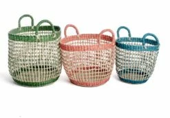 Lot De 3 Paniers Rangement