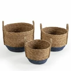 Set De 3 Paniers Iria Fibre Naturelle