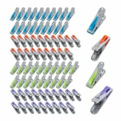 Lot De 80 Pinces à Linge En Inox