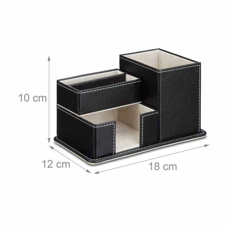 Organiseur Fournitures Bureau Noir 9 Organiseur Fournitures Bureau Noir – Image 7