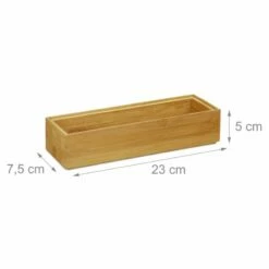 1x Boîte De Rangement Bambou Nature -Home24 Soldes 09fff83d5fb7453cbc190505b93b925d