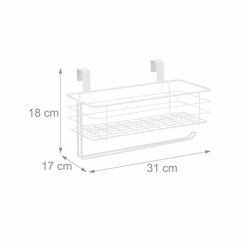 3x Paniers Suspension Avec Porte-rouleau 8 3x Paniers Suspension Avec Porte-rouleau – Image 6
