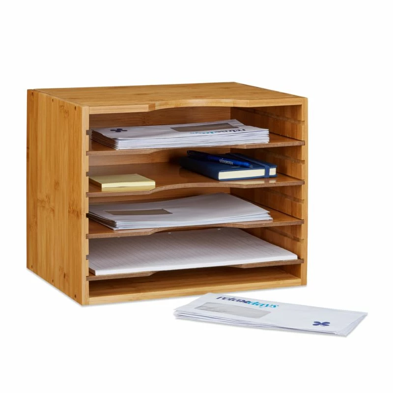 Corbeille à Courrier En Bambou 5 Corbeille à Courrier En Bambou – Image 3