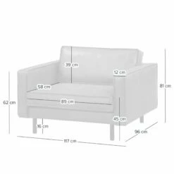 Fauteuil XL FORT DODGE -Home24 Soldes 1000015504 221202 500 SKETCH DETAILS P000000001000015504 sketch