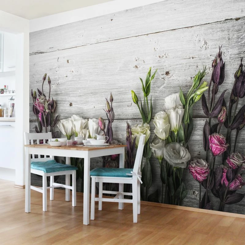 Papier Peint Roses-tulipes Shabby 5 Papier Peint Roses-tulipes Shabby – Image 3