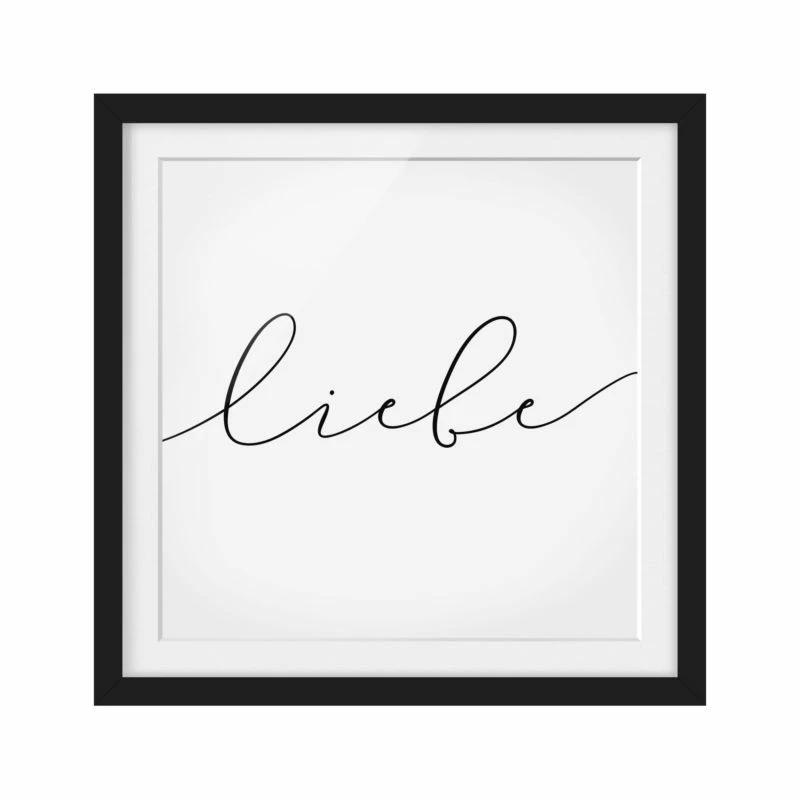 Impression D’art Calligraphie Liebe I 3 Impression D’art Calligraphie Liebe I