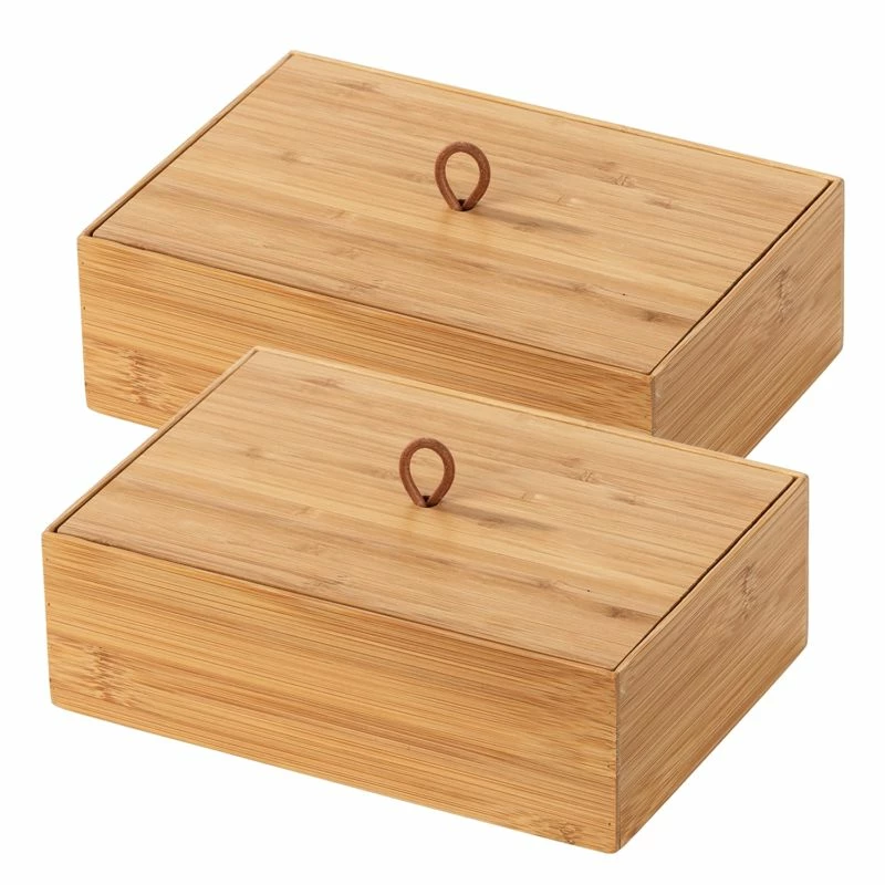 Wenko Boîtes Bambou Terra II (lot De 2) 3 Wenko Boîtes Bambou Terra II (lot De 2)