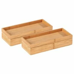 Wenko Boîtes Bambou Terra III (lot De 2)