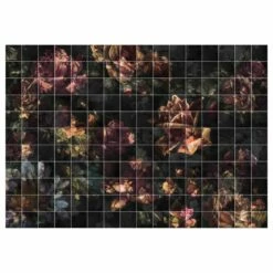 Komar Papier Peint Intissé Tiles Flowers