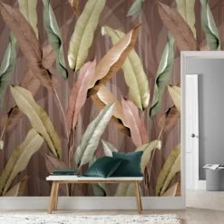 Papier Peint Pink Leaves -Home24 Soldes 1000283647 210811 15011000445 MOOD DETAILS P000000001000283647 mood