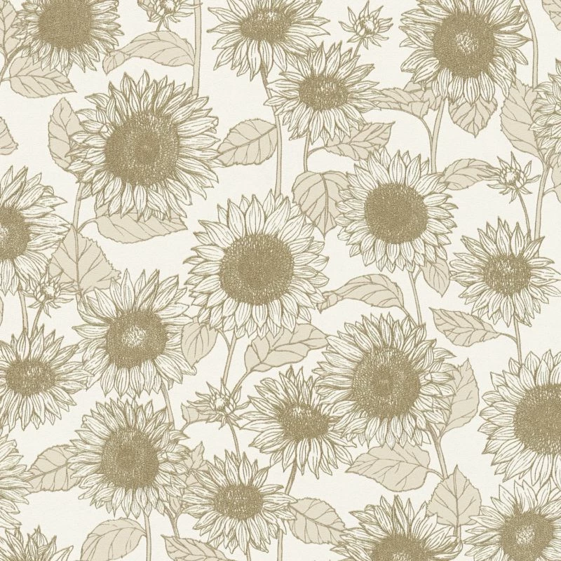 Papier Peint Intissé Vintage Tournesol 9 Papier Peint Intissé Vintage Tournesol – Image 7