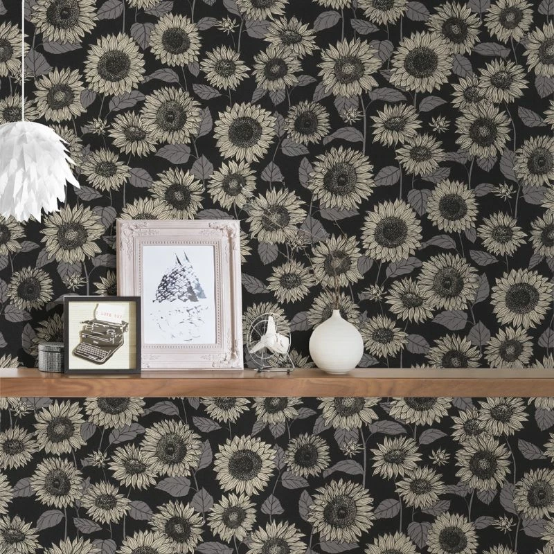 Papier Peint Intissé Vintage Tournesol 6 Papier Peint Intissé Vintage Tournesol – Image 4