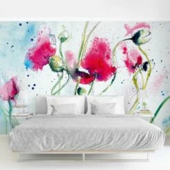 Papier Peint Intissé Painted Poppies 10 Papier Peint Intissé Painted Poppies -Home24 Soldes 1000293586 210920 07590800789 MOOD DETAILS P000000001000293586 mood