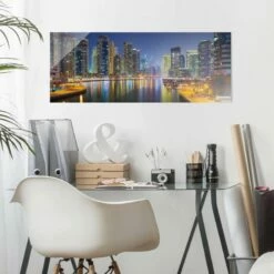 Tableau En Verre Dubai Skyline -Home24 Soldes 1000300621 211022 14374100980 MOOD DETAILS P000000001000300621 mood