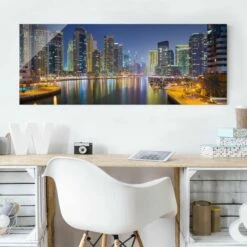 Tableau En Verre Dubai Skyline -Home24 Soldes 1000300621 211022 14374100984 MOOD DETAILS P000000001000300621 mood