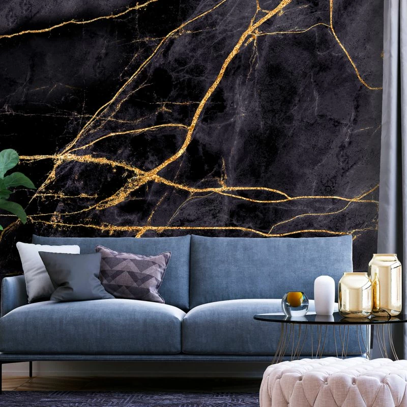 Papier Peint Intissé Golden Paths 4 Papier Peint Intissé Golden Paths – Image 2