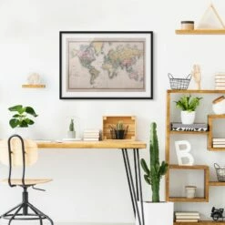 Tableau Déco Carte Du Monde En 1850 II -Home24 Soldes 1000326180 220119 08232100180 MOOD DETAILS P000000001000326180 mood