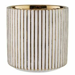 Pot De Fleur Rayures GOLDIE