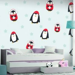 Papier Peint Intissé Brawling Penguins -Home24 Soldes 1000348851 220519 020 MOOD DETAILS P000000001000348851 mood