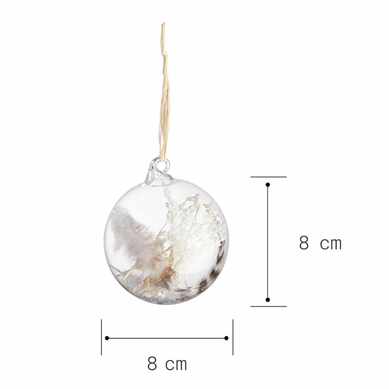 Boules De Noël HANG ON Fleurs - Lot De 4 7 Boules De Noël HANG ON Fleurs - Lot De 4 – Image 5