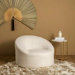 Fauteuil Design En Bouclette Ivoire 10 Fauteuil Design En Bouclette Ivoire -Home24 Soldes 16d5d84fee7c41fdbae6c909a98bc0f3
