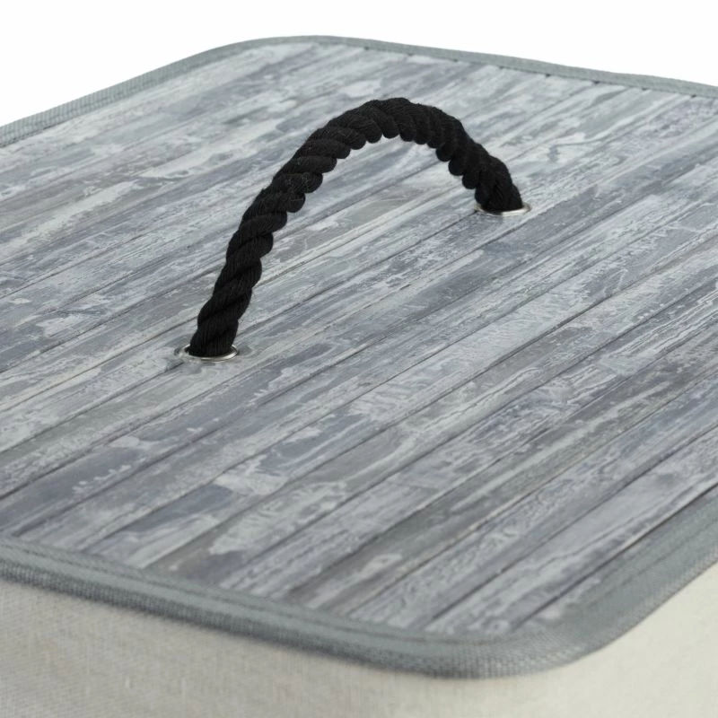 Panier Lessive En Bambou Rectangulaire 8 Panier Lessive En Bambou Rectangulaire – Image 6