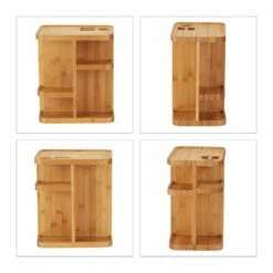 Organiseur à Maquillage Rotatif Bambou -Home24 Soldes 1e0ea40701f14469bac65fa6dd82ab01