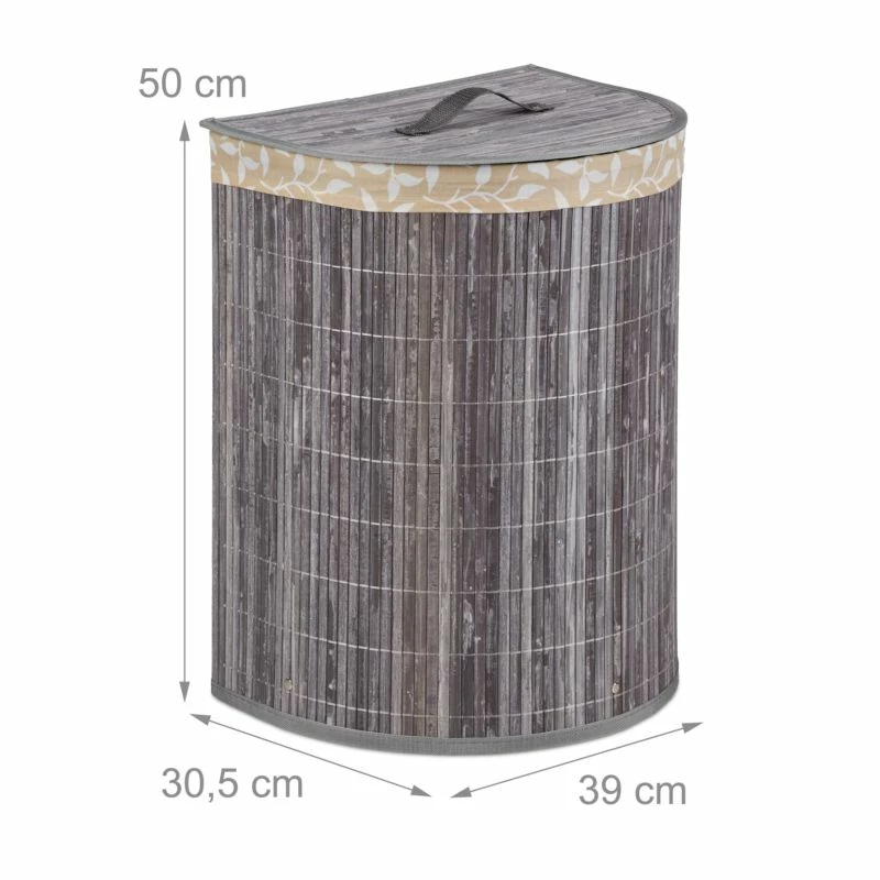 3x Paniers à Linge Bambou 10 3x Paniers à Linge Bambou – Image 8