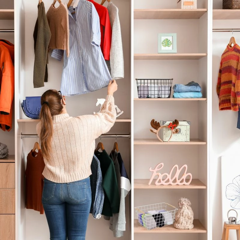 1x Panier Fil De Fer Poignées Bois Noir 5 1x Panier Fil De Fer Poignées Bois Noir – Image 3