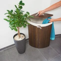 Lot De 3 Paniers à Linge Bambou -Home24 Soldes 2036a85dc65a46edba83b61a3ece6b6f