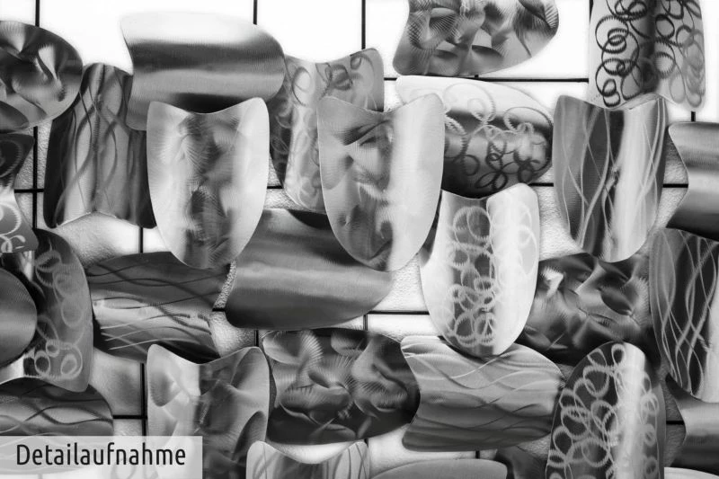 Sculpture Murale Métal Argent Armour 9 Sculpture Murale Métal Argent Armour – Image 7