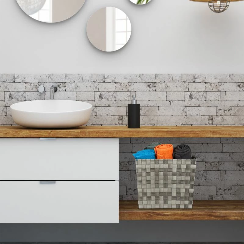 1x Panier De Rangement Haut Tressé 5 1x Panier De Rangement Haut Tressé – Image 3