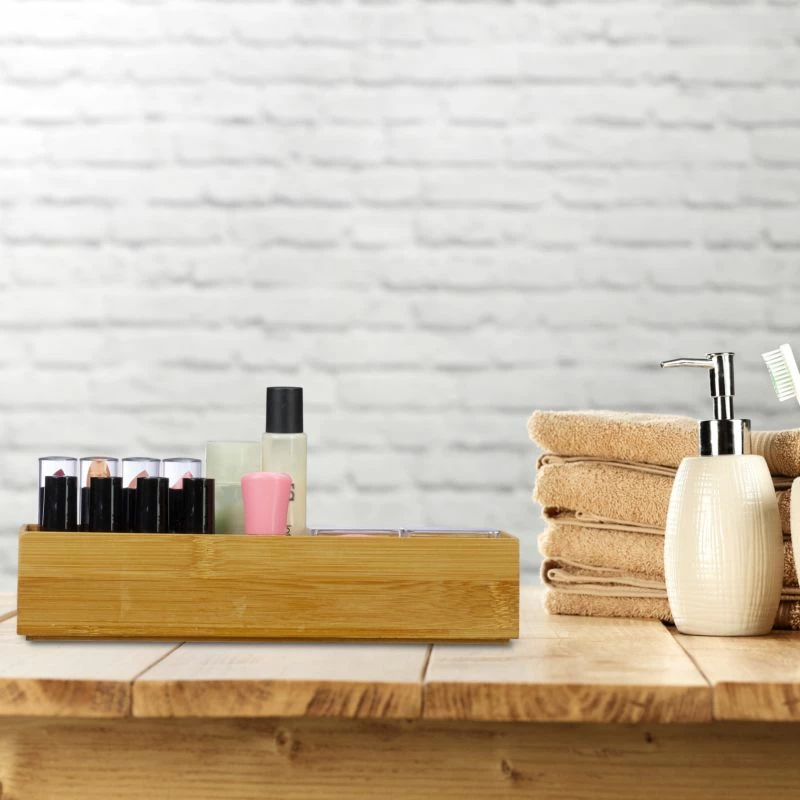 2x Boîtes De Rangement Bambou Nature 4 2x Boîtes De Rangement Bambou Nature – Image 2