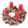 Couronne Avent HWC-H50 Bougies Rouges