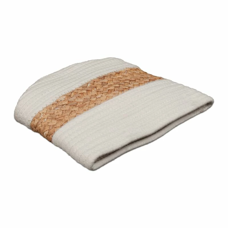 Panier Rangement Coton Bicolore 4 Panier Rangement Coton Bicolore – Image 2