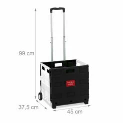 Chariot De Courses Pliable à Roulettes -Home24 Soldes 2728cf7a73184745b009ce35a65db0f2