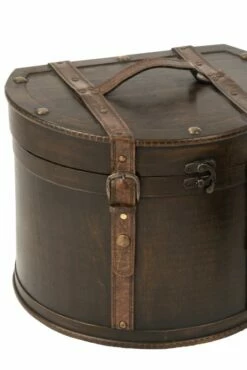 Set De 2 Valises 1/2 Rond Bois Marron -Home24 Soldes 2b4f05ad3dc2487ca16cfdbe63a9dfd7