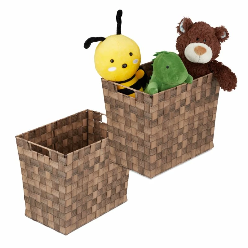 2x Paniers De Rangement Haut Tressés 10 2x Paniers De Rangement Haut Tressés – Image 8