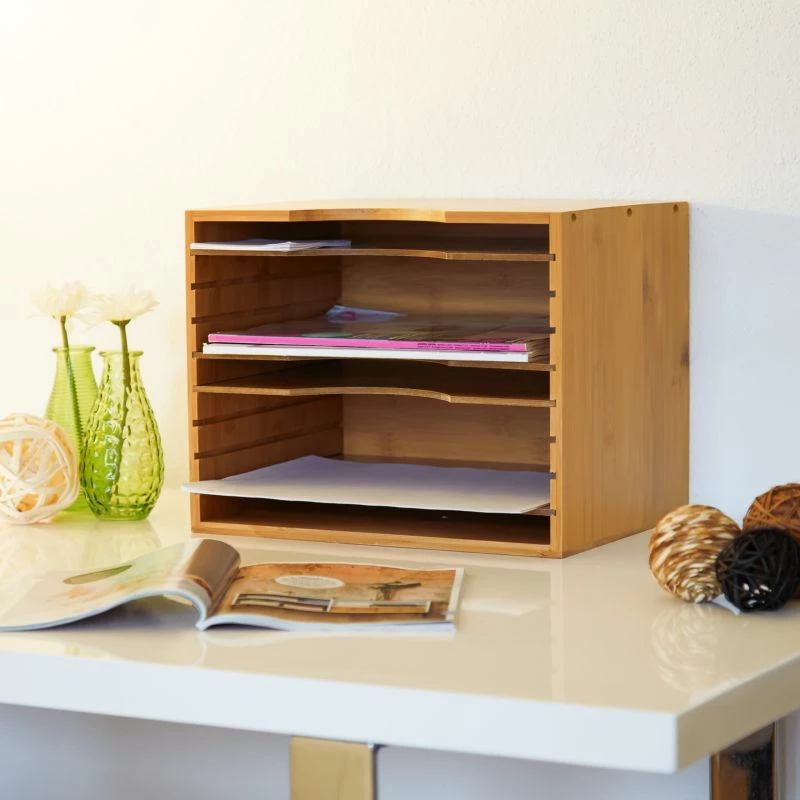 Corbeille à Courrier En Bambou 4 Corbeille à Courrier En Bambou – Image 2