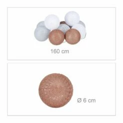 Guirlande Lumineuse LED 10 Boules Coton -Home24 Soldes 30bf49c8bf4f447ea8a5a8e81d6e6edb