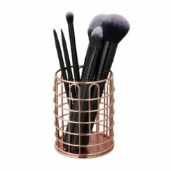 Pot à Pinceau De Maquillage Métal Rond