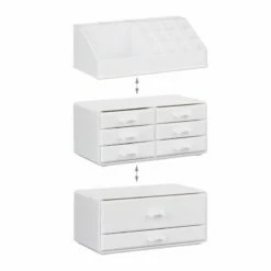 1x Organiseur Make Up Tiroirs Noir Doré 33 1x Organiseur Make Up Tiroirs Noir Doré -Home24 Soldes 33185f56beca42f7a6d9defc94c7a2eb