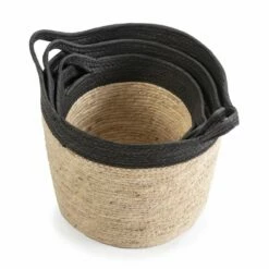 Set De 3 Paniers Otilia Fibre Naturelle -Home24 Soldes 33646de2479848029e11dfbac22f9e36