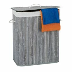 1x Panier à Linge Bambou 2 Compartiments -Home24 Soldes 3606df3e419e419d9322921bba3e7c1c