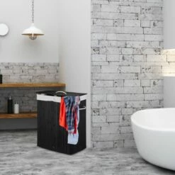 Panier à Linge Bambou 2 Compartiments -Home24 Soldes 360b06ff53104888a46ab90f6f505e95 2