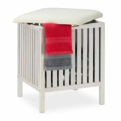 Panier à Linge Blanc Avec Siège -Home24 Soldes 378fbdea50d343fdaae2d5213e98a614